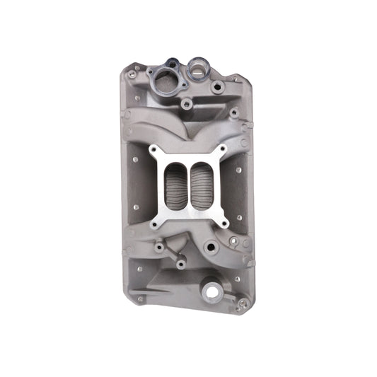 AMC V8 Dual Plane Air Gap Aluminum Intake Manifold - Satin