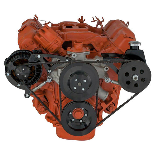 Chrysler Big Block Power Steering & Alternator System (426 - 440) - Black