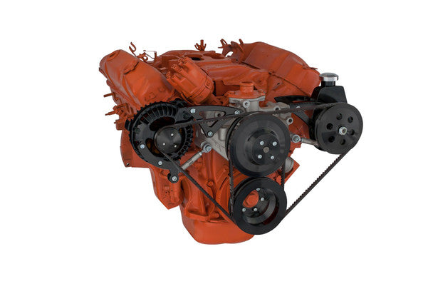 Chrysler Big Block Power Steering & Alternator System (426 - 440) - Black