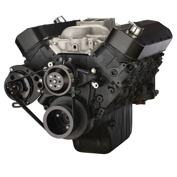 Chevy Big Block Serpentine Conversion Kit - Alternator Only, Long Water Pump - Black