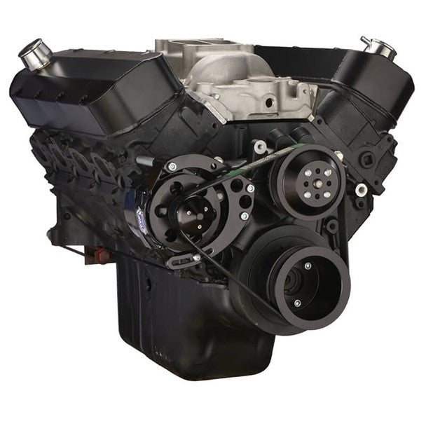 Chevy Big Block Serpentine Conversion Kit - Alternator Only, Long Water Pump - Black
