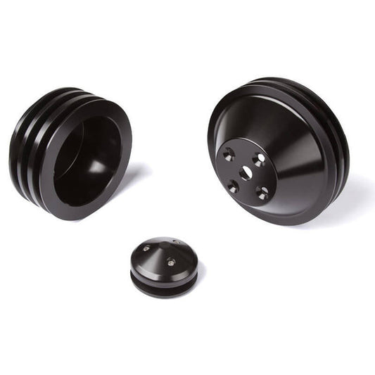 Chevy Small Block Pulley Kit V-Belt, LWP 3V