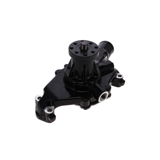 Chevy Small Block Short-Style Reverse Rotation High-Flow Mechanical Water Pump - Black