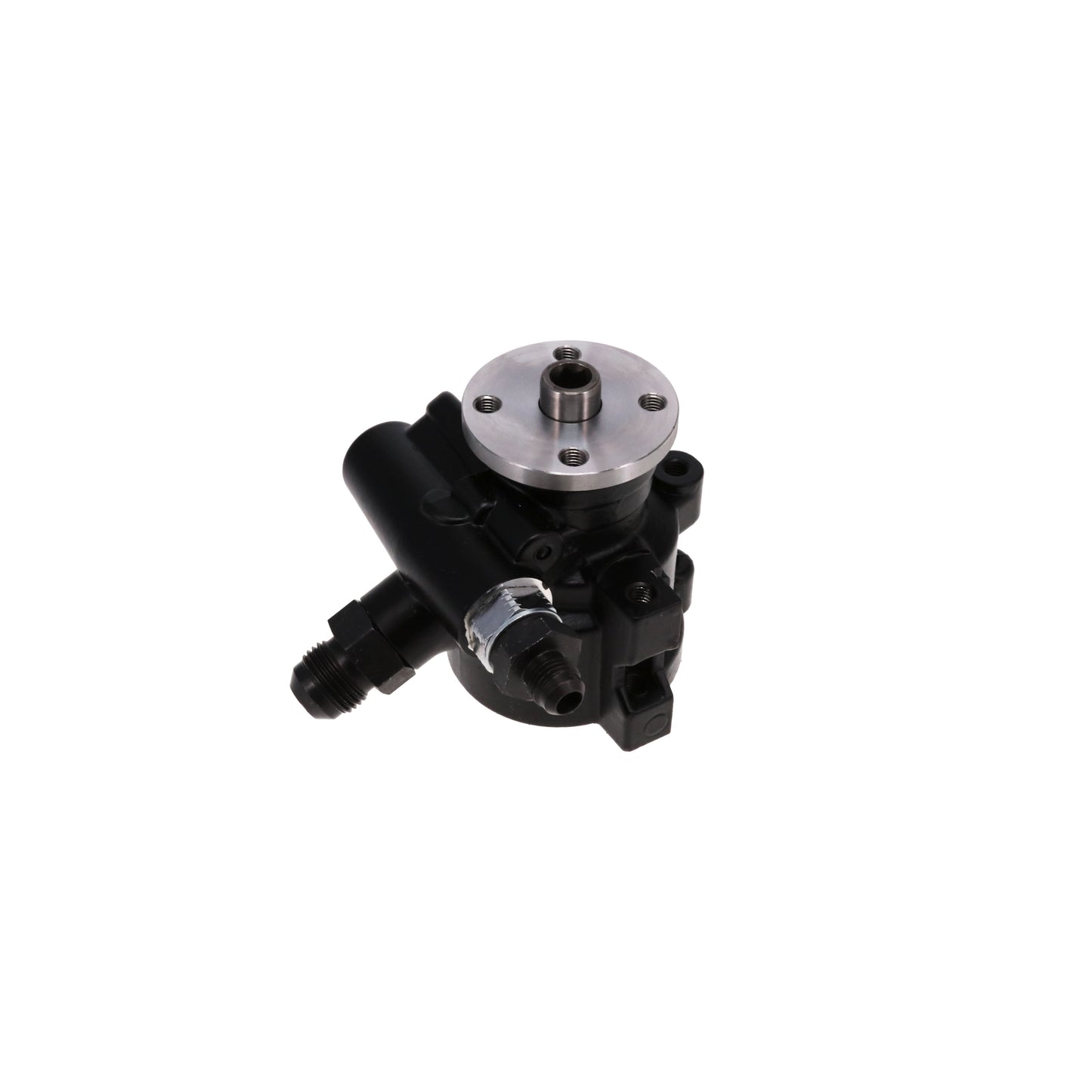 GM Type II Power Steering Pump with Pulley Hub - Black