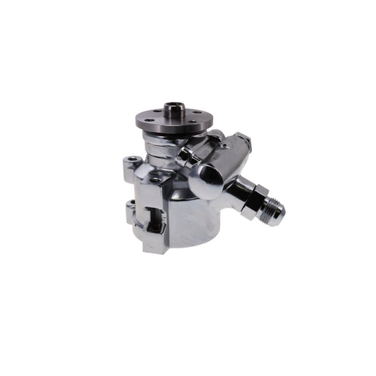 GM Type II Power Steering Pump with Pulley Hub - Chrome