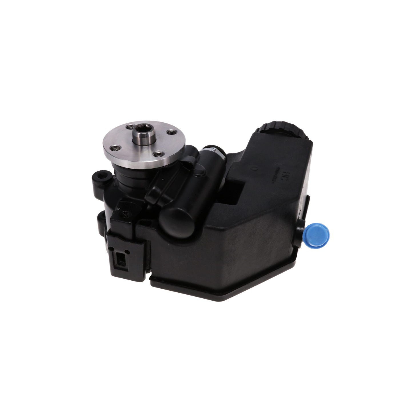 GM Type II Power Steering Pump with Integral Reservoir and Pulley Hub - Black