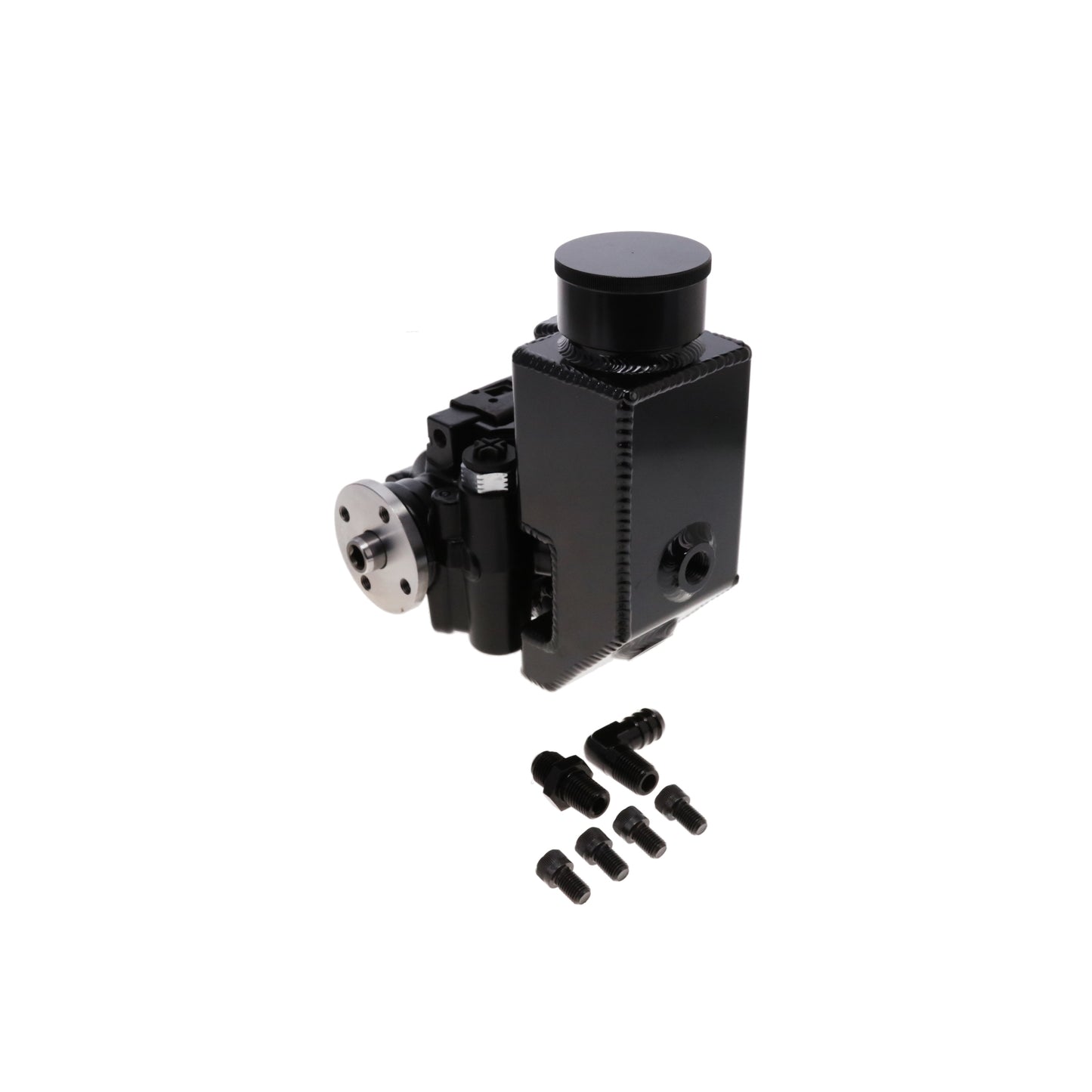 GM Type II Power Steering Pump with Aluminum Reservoir & Hub - Black