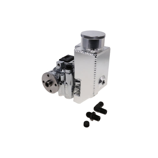 GM Type II Power Steering Pump with Aluminum Reservoir with Hub - Chrome
