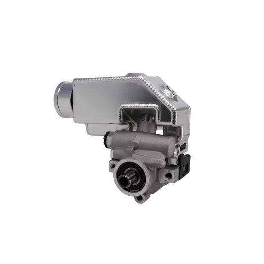 GM Type II Power Steering Pump with Integral 14 oz Fabricated Aluminum Reservoir - Satin