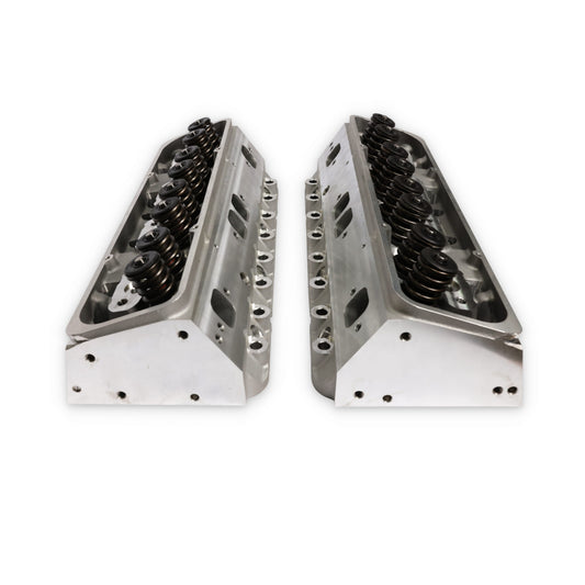 Chevy Small Block Angled Plug Flat Tappet Assembled Aluminum Cylinder Head