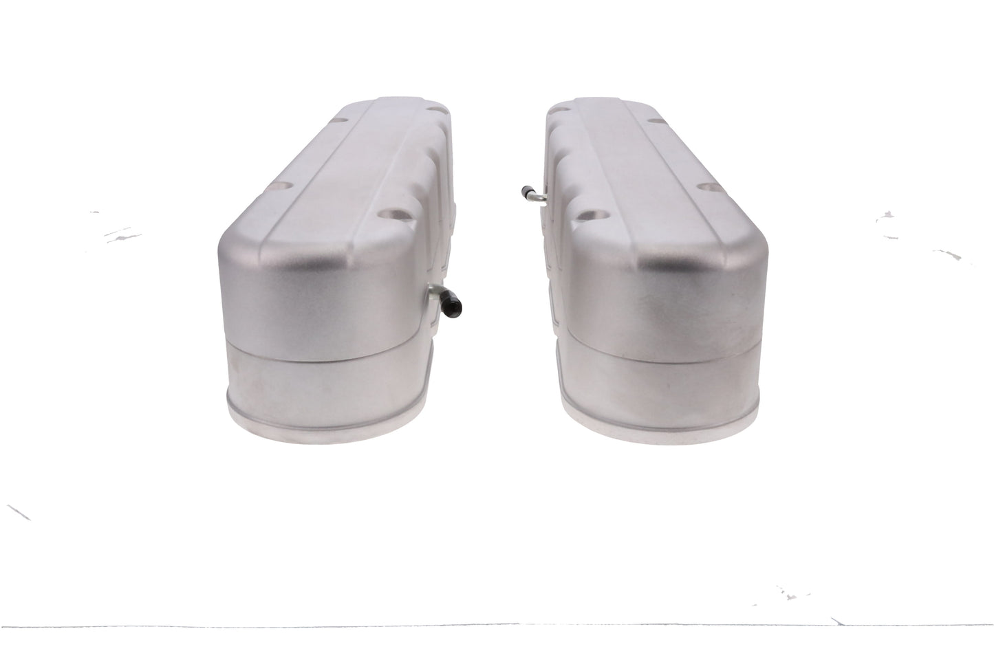 GM LS Smooth Cast Aluminum Valve Covers with Coil Mounts and Covers - Satin