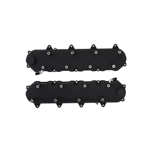 GM LT Cast Aluminum Valve Covers with Coil Mounts - Black