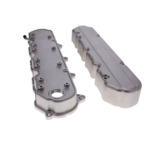 GM LT Smooth Cast Aluminum Valve Covers with Coil Mounts and Covers - Satin