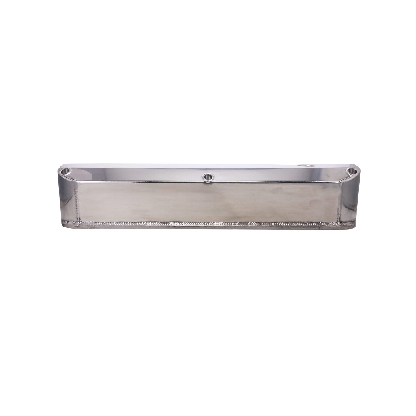Ford Small Block Long Bolt Fabricated Aluminum Valve Covers with Breather Holes - Polished