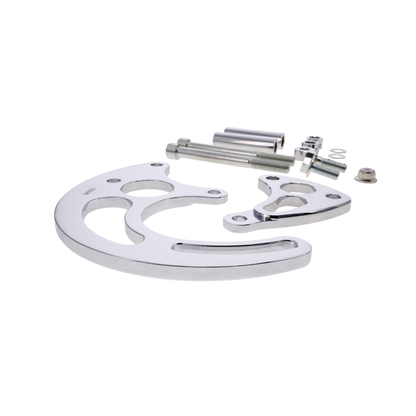 Chevy Big Block Long Water Pump Power Steering Bracket - Chrome