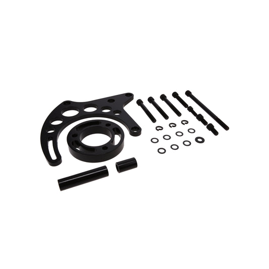 Chevy Small Block Long Water Pump Upgraded Alternator Bracket - Black