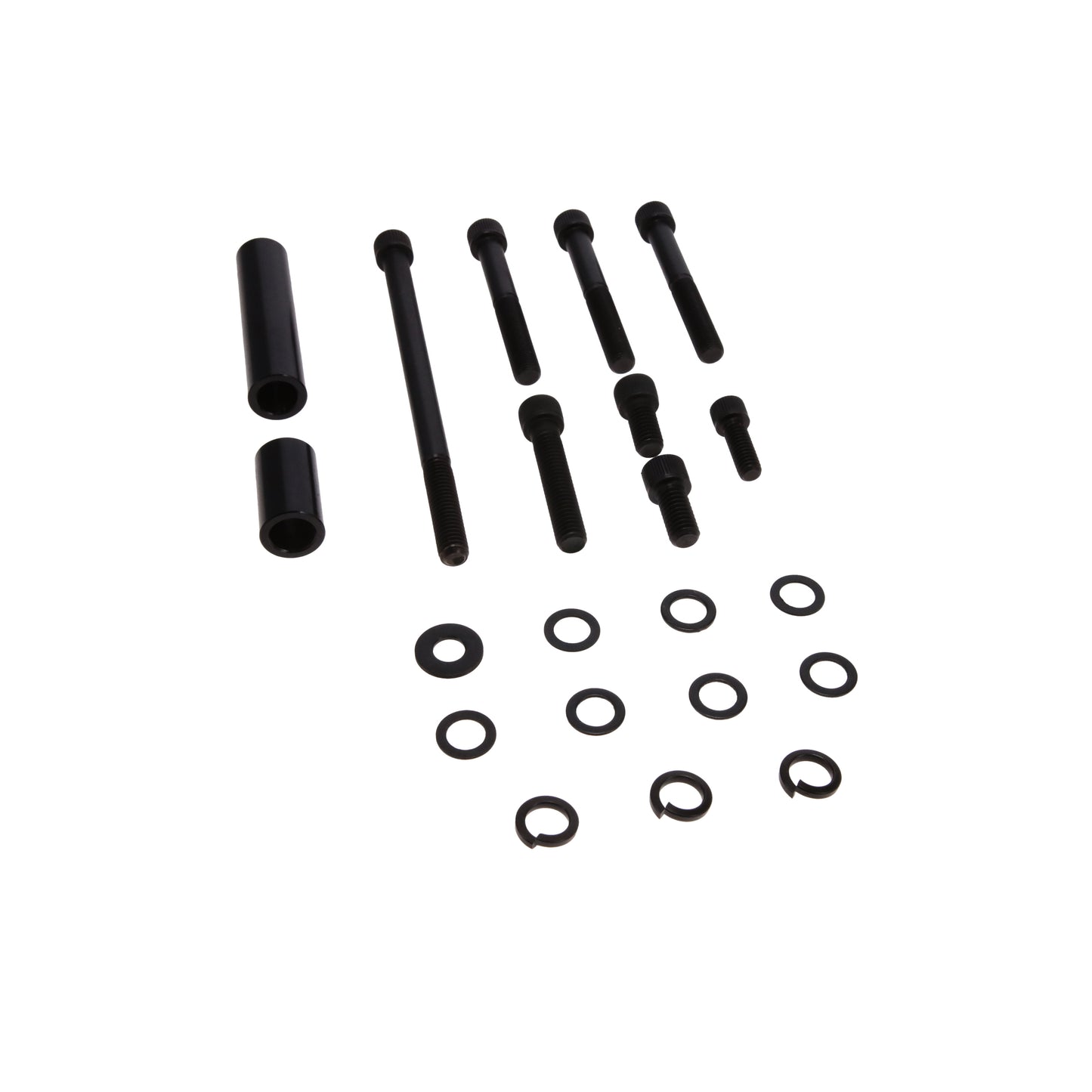 Chevy Small Block Long Water Pump Upgraded Alternator Bracket - Black