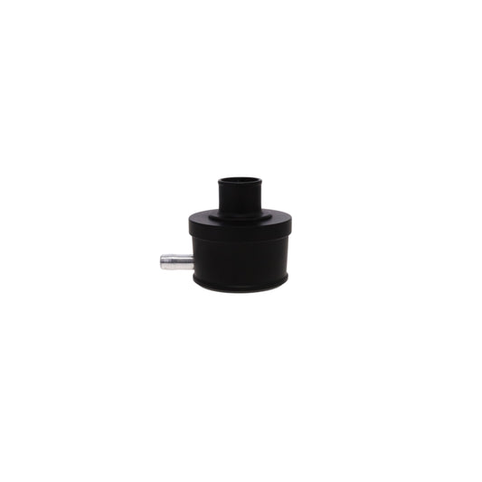 Aluminum Breather Cap, Push-In with Tube Smooth - Black