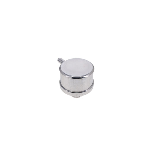 Aluminum Breather Cap, Push-In with Tube Smooth - Polished