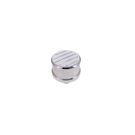 Aluminum Breather Cap, Push-In Ball-Milled - Polished