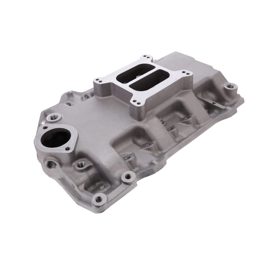 Mopar Plymouth 318 Aluminum Intake Manifold, Dual Plane, Satin