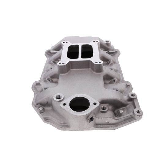 Mopar Plymouth 318 Aluminum Intake Manifold, Dual Plane, Satin
