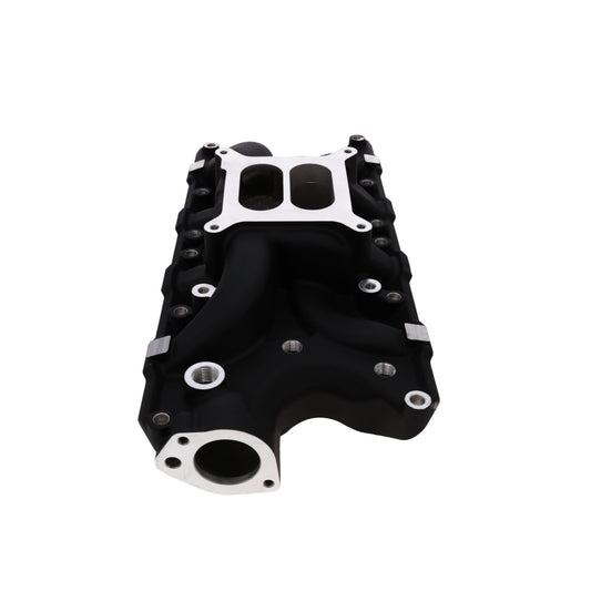 Ford SB Aluminum Intake Manifold, Dual Plane - Black