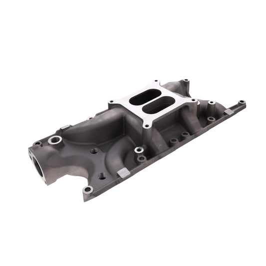 Ford SB Aluminum Intake Manifold, Dual Plane, Satin
