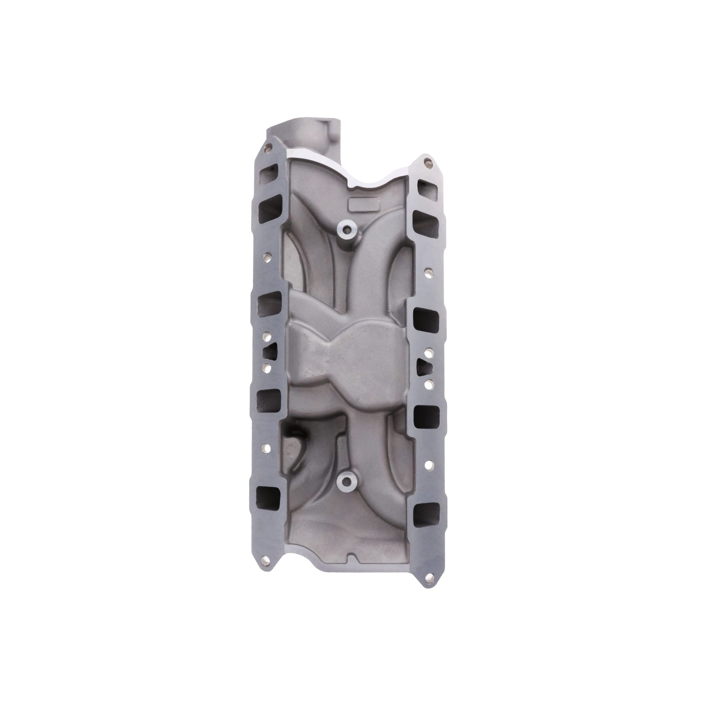 Ford SB Aluminum Intake Manifold, Dual Plane, Satin