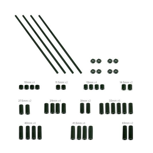 GM LS Ignition Coil Relocation Brackets - Black