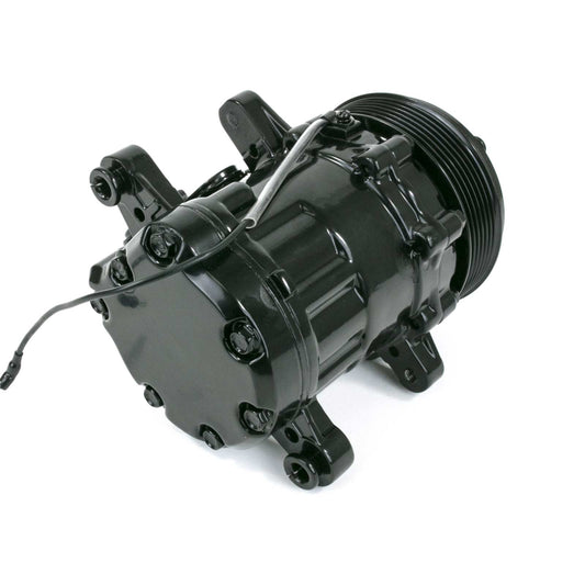 Sanden SD-7 Style Serpentine A/C Compressor - Black