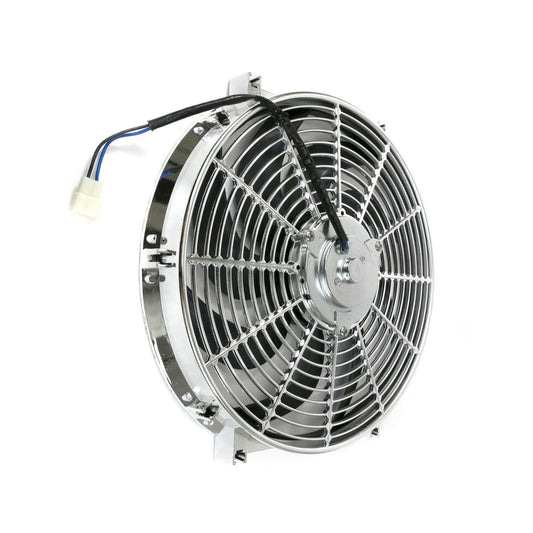 14" Universal Cooling Fan - Chrome