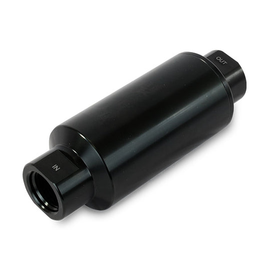 10 Micron Billet Aluminum Fuel Filter - Black