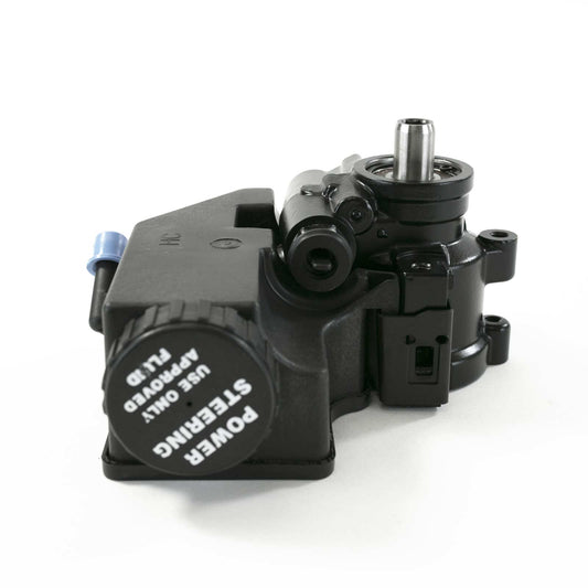 GM Type II Power Steering Pump with Integral Black Plastic Reservoir - Black