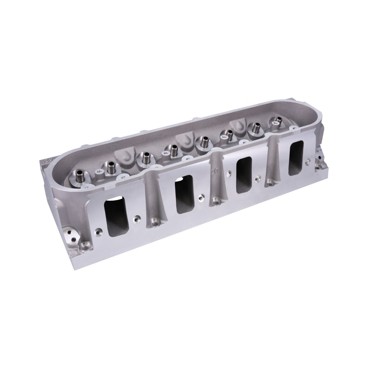 Close-up of TSP Chevy Big Block Aluminum Cylinder Head - Precision Engineering