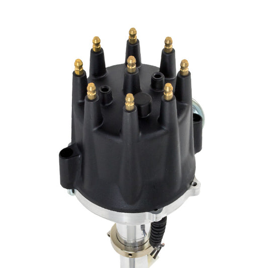 Chevy SB/BB V8 Pro Series Pro Billet Distributor with Vacuum Advance - Black