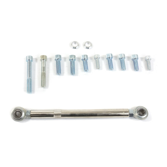 Chevy Small Block Short Water Pump Alternator Bracket - Chrome