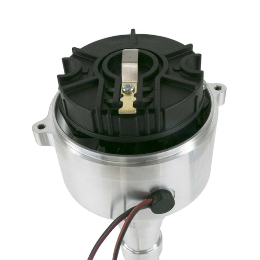 Chevy SB/BB V8 Low-Profile Pro Series Pro Billet Distributor with Crab Cap - Black