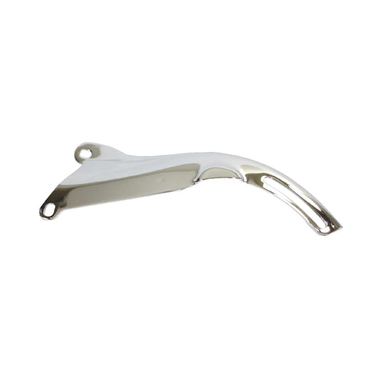 Chevy Small Block Short Water Pump Steel Driver Side Top Alternator Bracket - Chrome