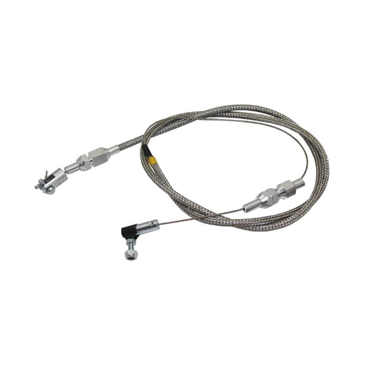 Universal 24" Braided Stainless Steel Throttle Cable - 24"
