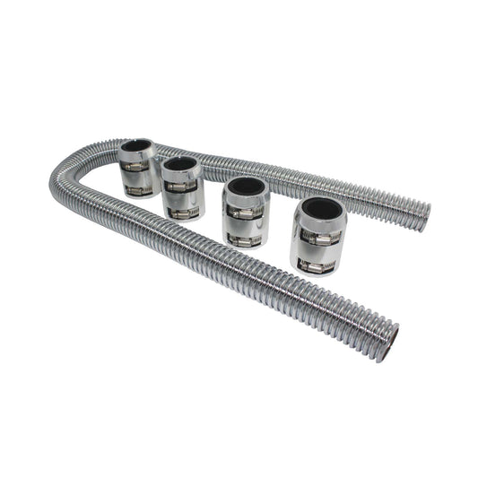 48" Chrome Radiator Hose Kit