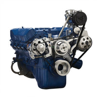 Ford 351C, 351M & 400 Serpentine System - AC, Power Steering & Alternator - Polished
