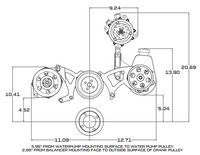Ford 351C 351M & 400 Serpentine System - Alternator Only - Polished