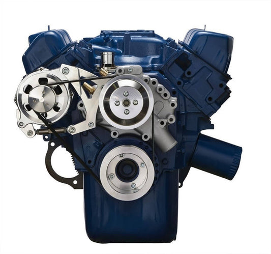 Ford 351C 351M & 400 Serpentine System - Alternator Only - Polished