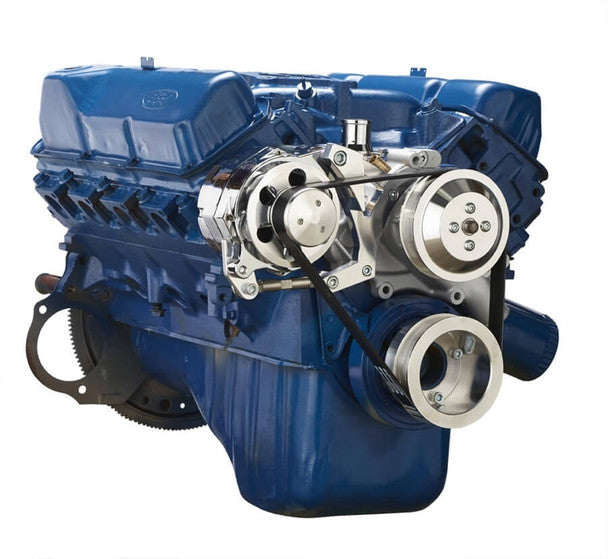 Ford 351C 351M & 400 Serpentine System - Alternator Only - Polished
