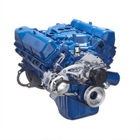 Ford 351C Serpentine System - Alternator Only, Electric Water Pump - Polished