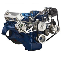 Ford 390 Serpentine System - AC, Alternator & Power Steering - Polished