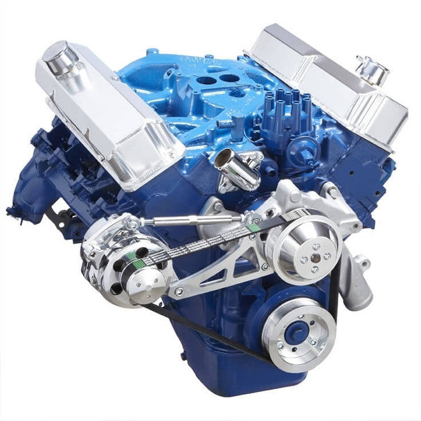 Ford 390 Serpentine System - Alternator Only - Polished