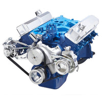Ford 390 Serpentine System - Power Steering & Alternator - Polished