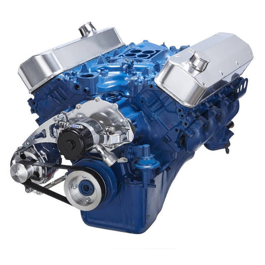Ford 460 Serpentine System - Electric Water Pump, Alternator Only - Polished